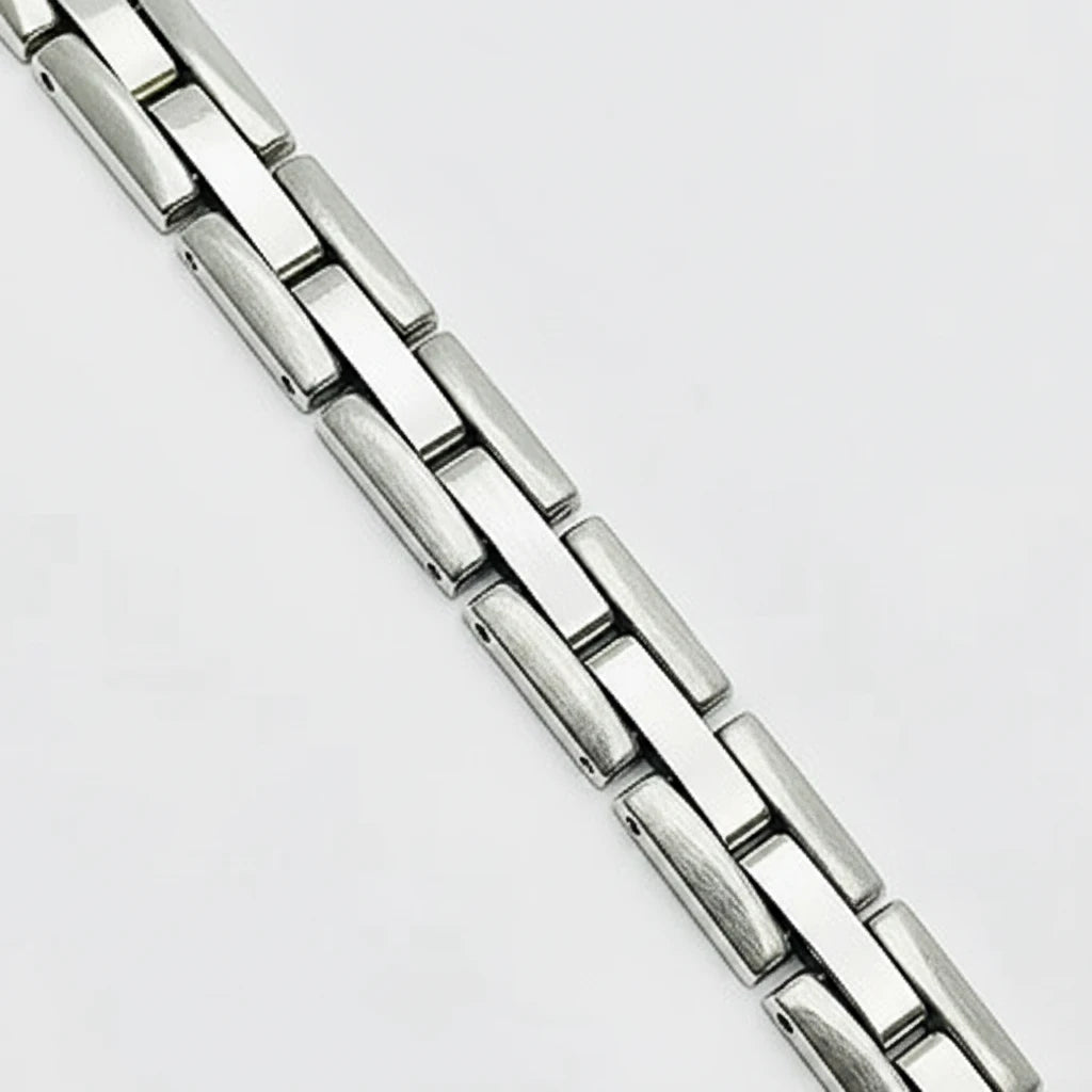 Women's 9ct WG Rigid ‘Watch Style’ Link Bracelet