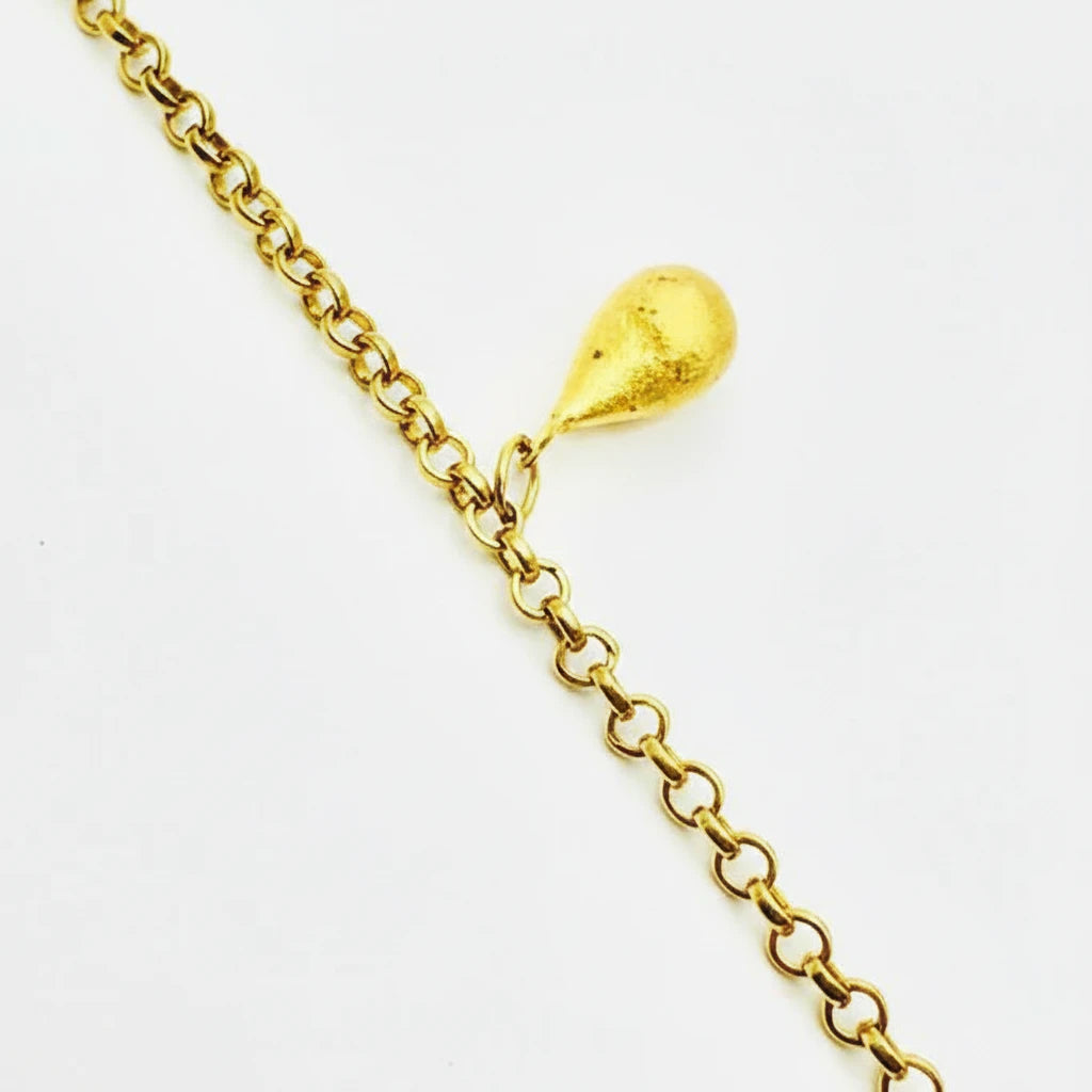 Women’s 9ct YG Teardrop Belcher Bracelet