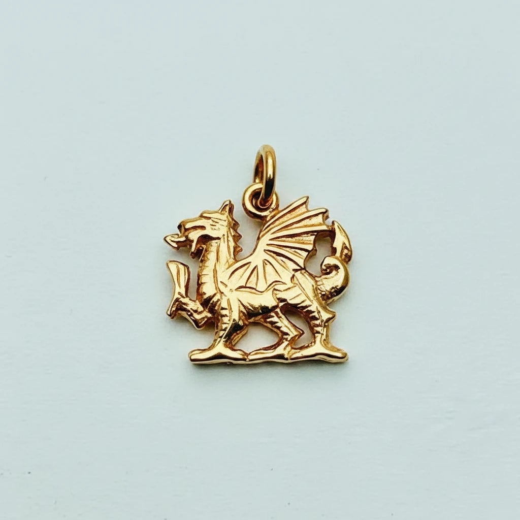 9ct RG Welsh Dragon Charm