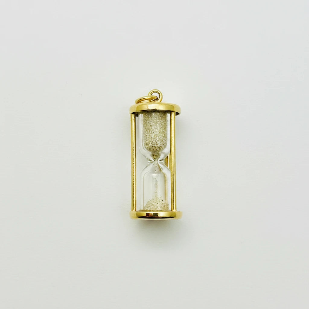 9ct YG Hourglass Charm