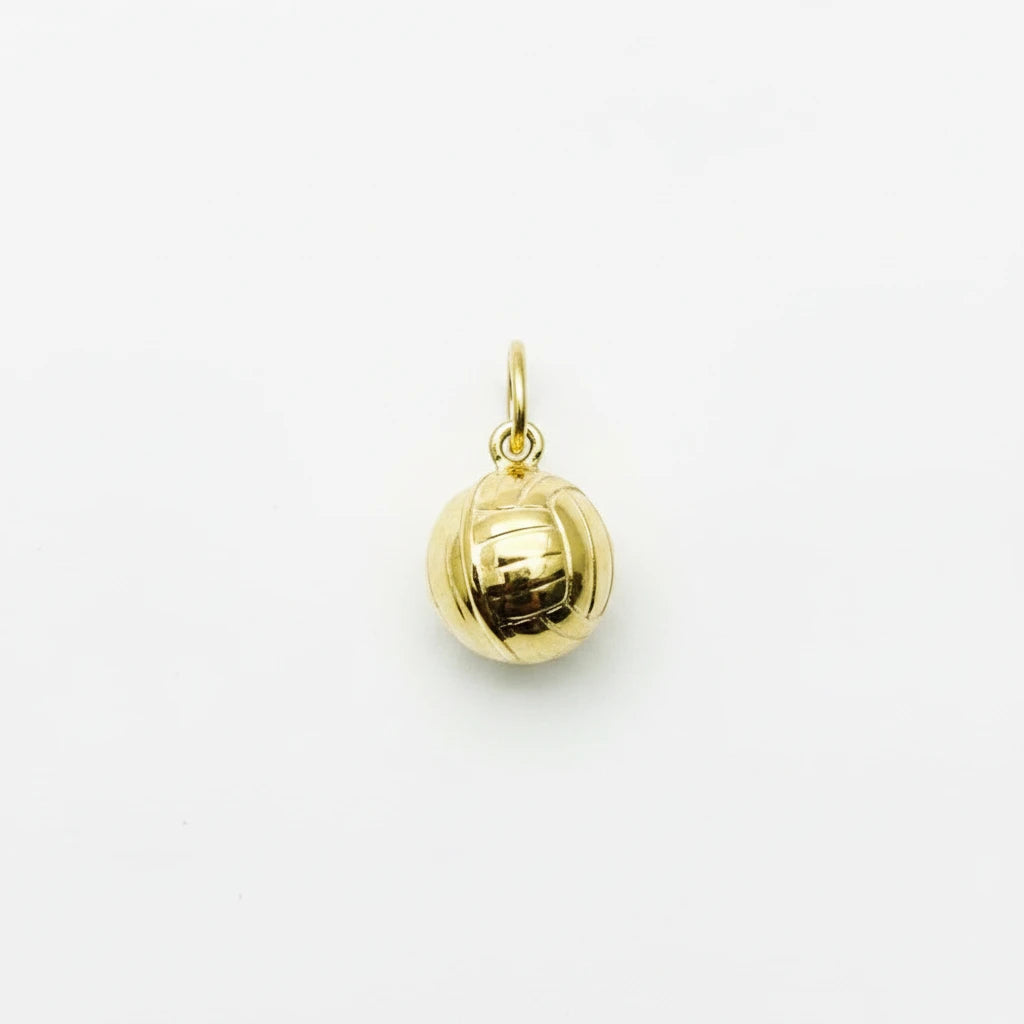 9ct YG Hollow Football Charm