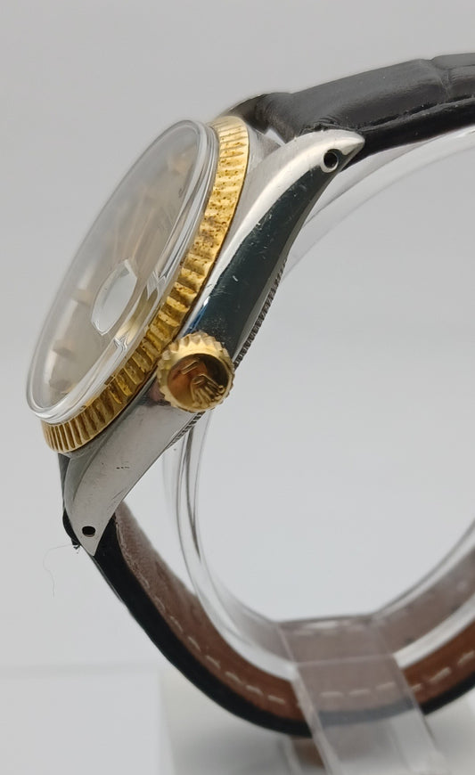 35mm 1979 Men's 14ct YG and Steel Rolex Date Watch