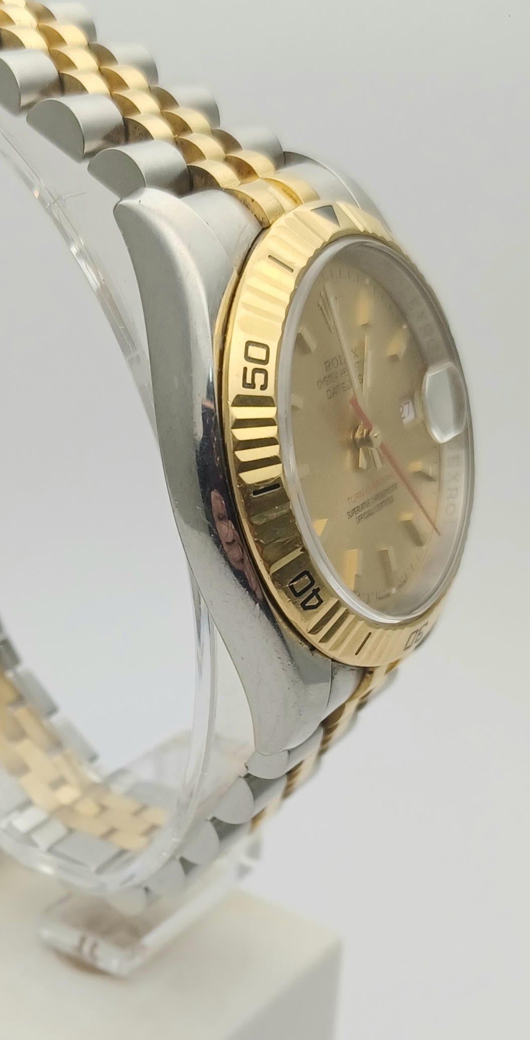 36mm 2011 Men’s Rolex Two Tone Turn-O-Graph Watch