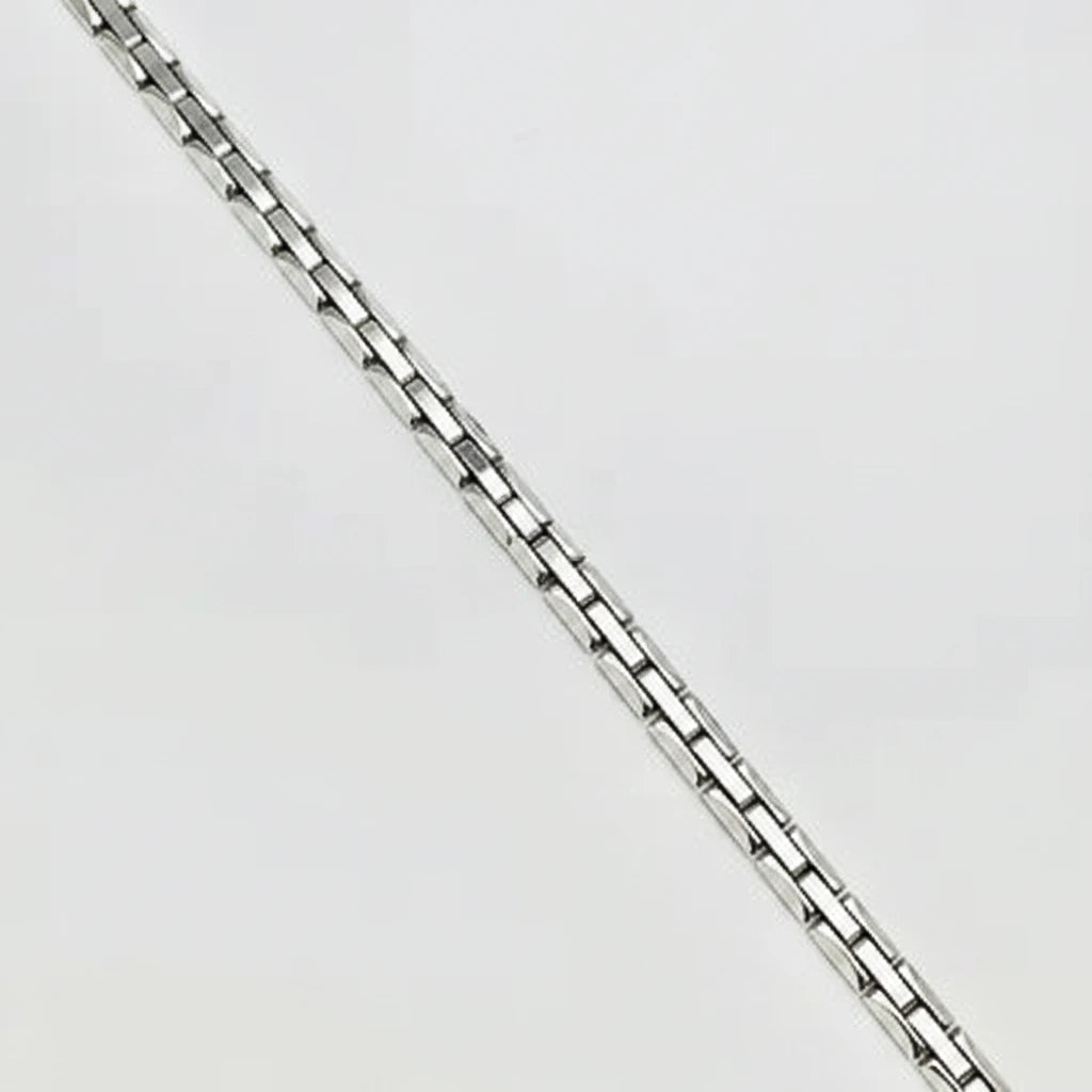 Women's 9ct WG Rigid ‘Watch Style’ Link Bracelet