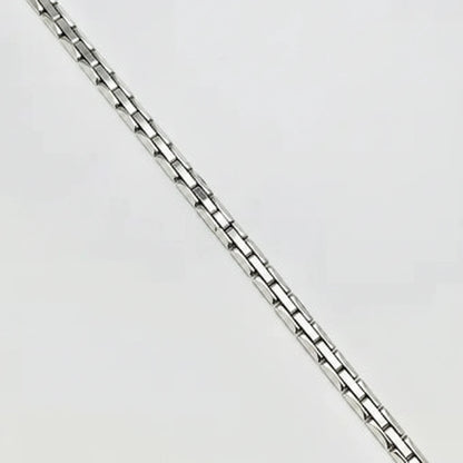 Women's 9ct WG Rigid ‘Watch Style’ Link Bracelet