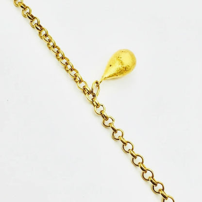 Women’s 9ct YG Teardrop Belcher Bracelet