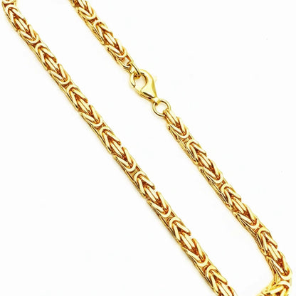Women’s 9ct YG Square Byzantine Bracelet