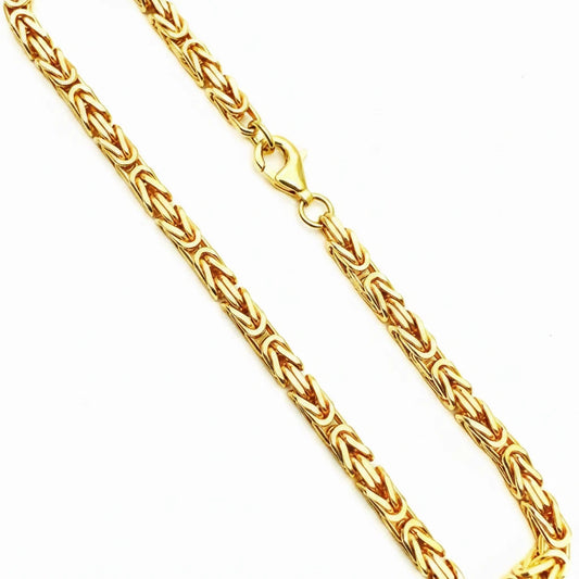 Women’s 9ct YG Square Byzantine Bracelet