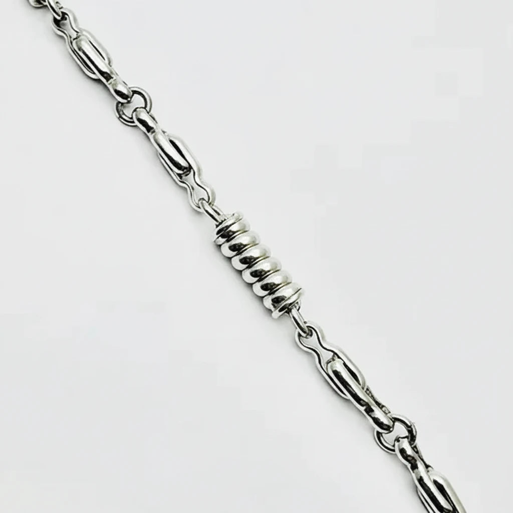 Women's 9ct WG Fancy Twist Link Bracelet