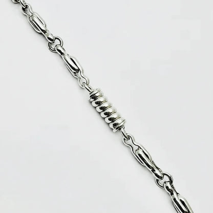 Women's 9ct WG Fancy Twist Link Bracelet