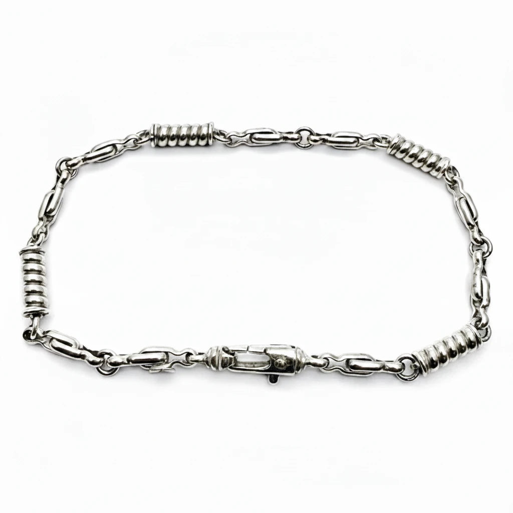 Women's 9ct WG Fancy Twist Link Bracelet