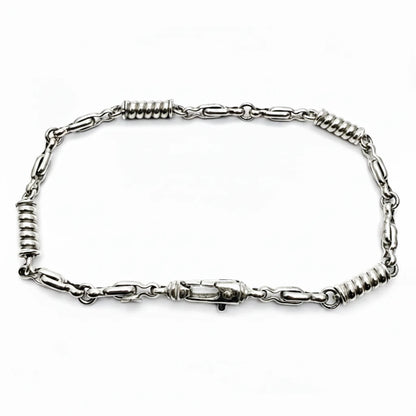 Women's 9ct WG Fancy Twist Link Bracelet