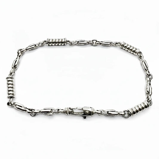 Women's 9ct WG Fancy Twist Link Bracelet