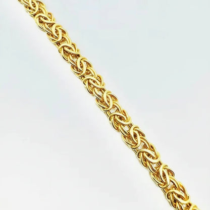 Women’s 9ct YG Flat Byzantine Bracelet