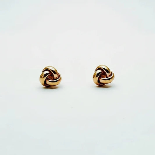 9ct RG Knot Stud Earrings