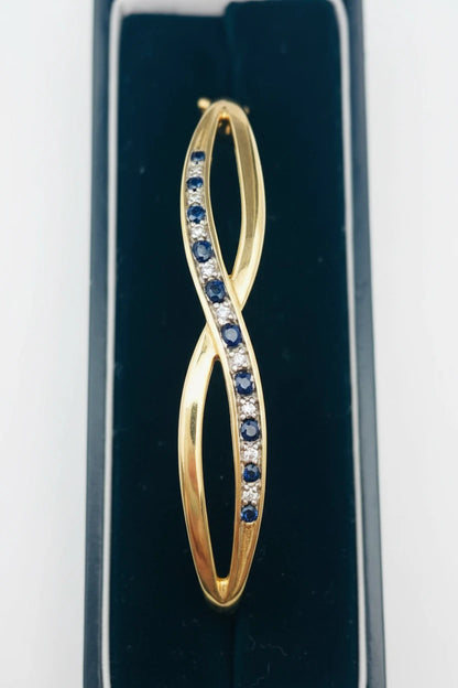 Women’s 9ct Sapphire and Diamond Bangle