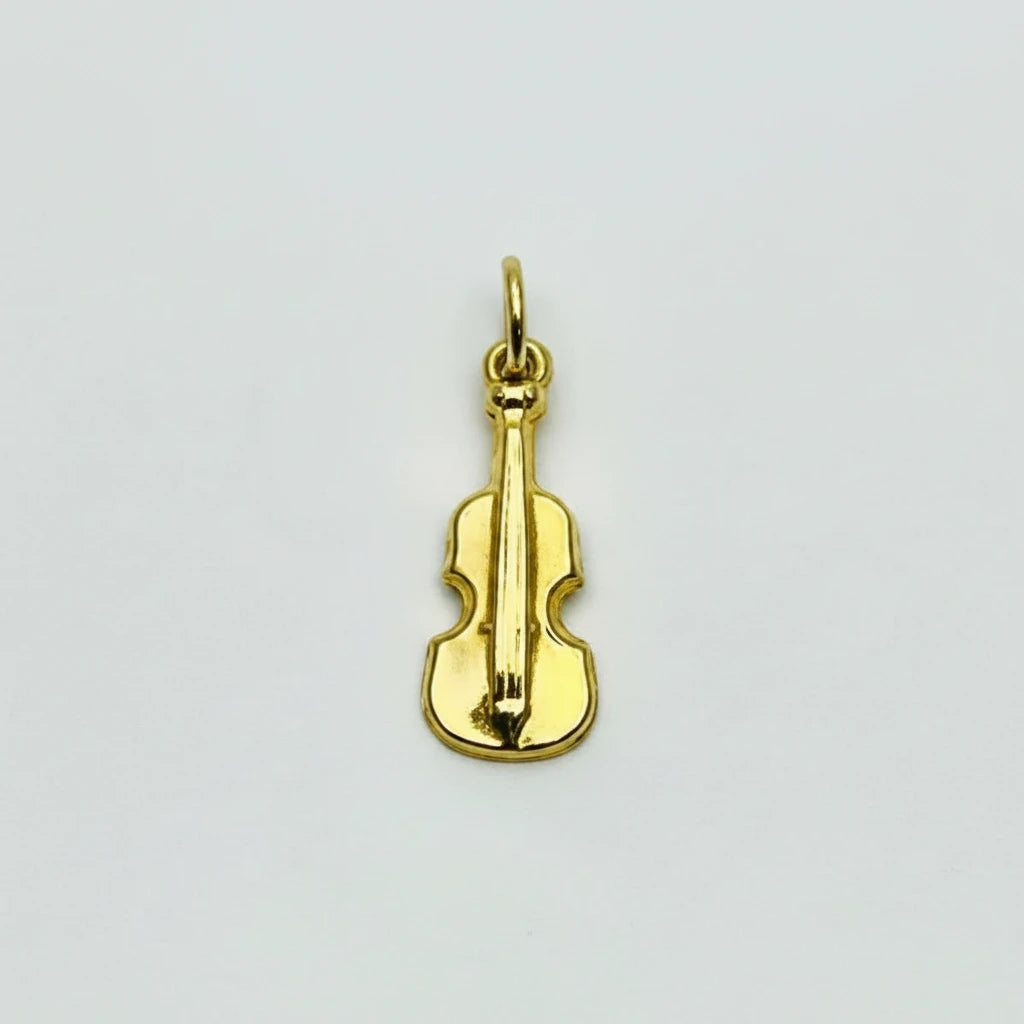 9ct YG Small Violin Charm