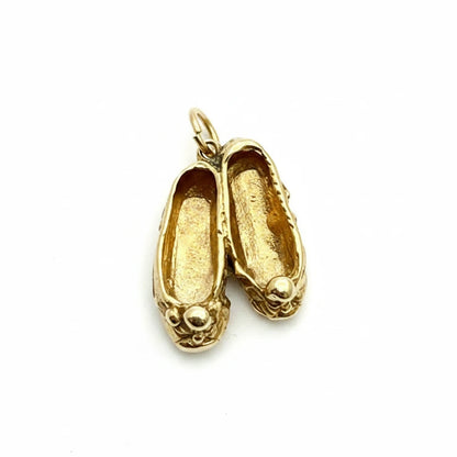 9ct YG Ballet Shoes Charm