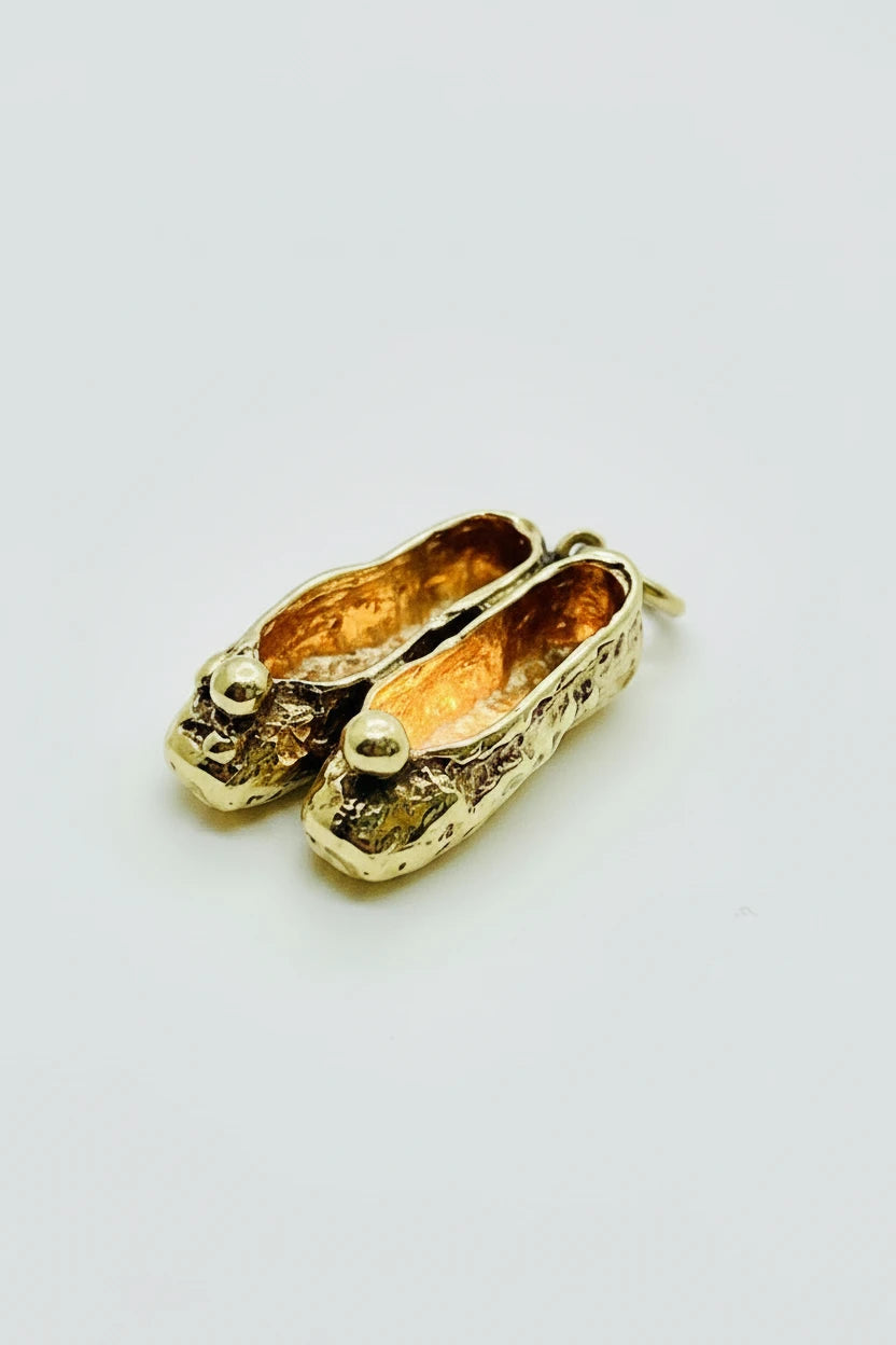 9ct YG Ballet Shoes Charm