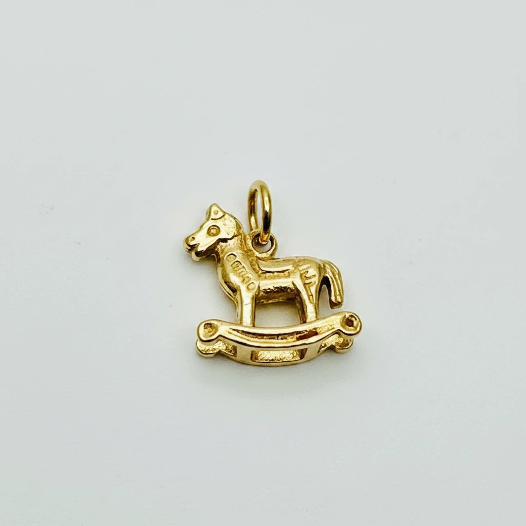 9ct YG Rocking Horse Charm