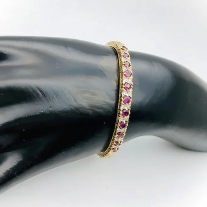 Women’s 9ct Ruby and Diamond Bangle