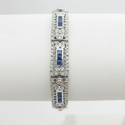Women’s 18ct WG Sapphire and Diamond Bracelet