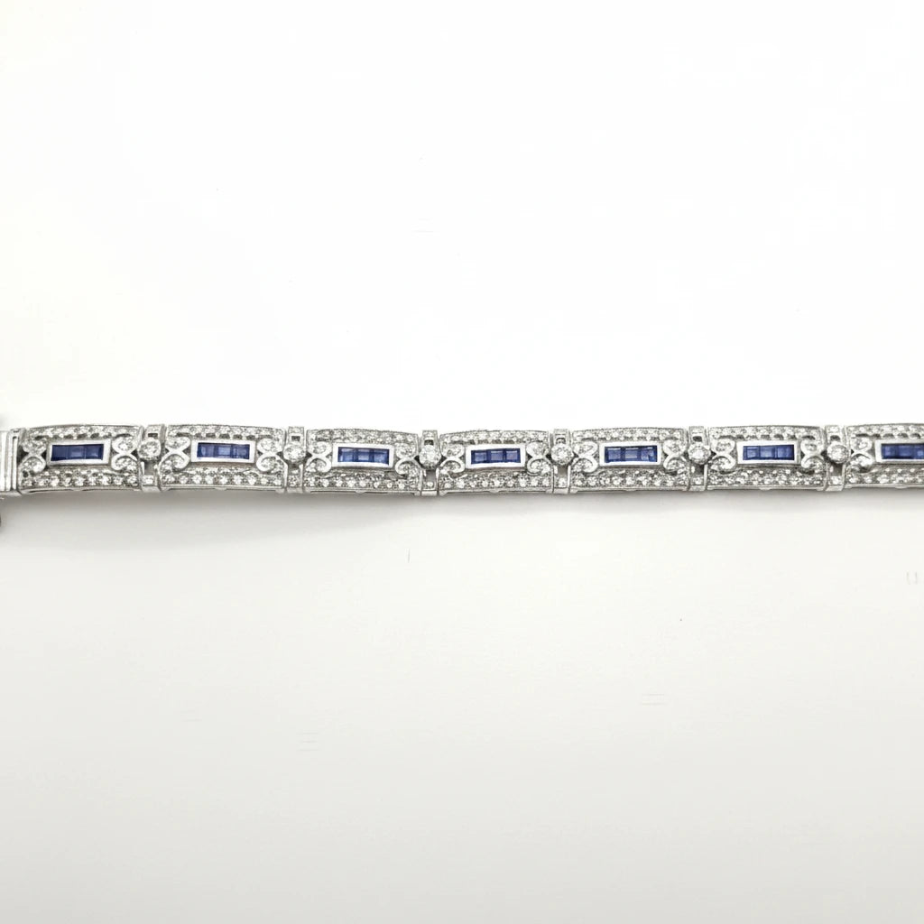 Women’s 18ct WG Sapphire and Diamond Bracelet