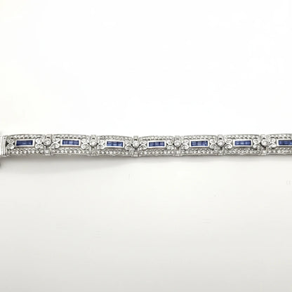 Women’s 18ct WG Sapphire and Diamond Bracelet