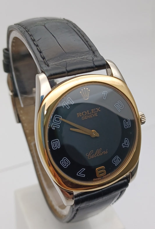 34mm 2005/06 18ct YG & WG Rolex Cellini Watch