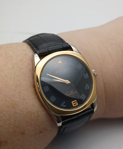 34mm 2005/06 18ct YG & WG Rolex Cellini Watch