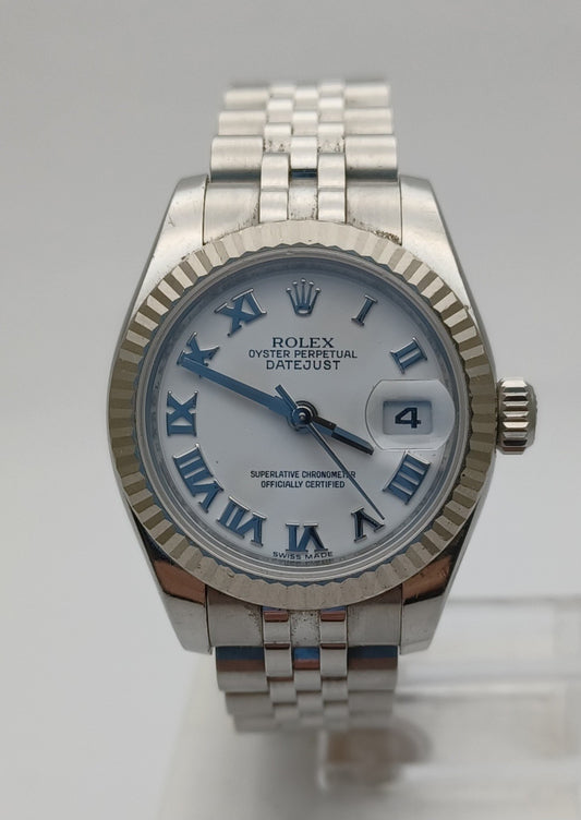 26mm Women's Rolex 18ct WG and Stainless Steel Datejust Watch