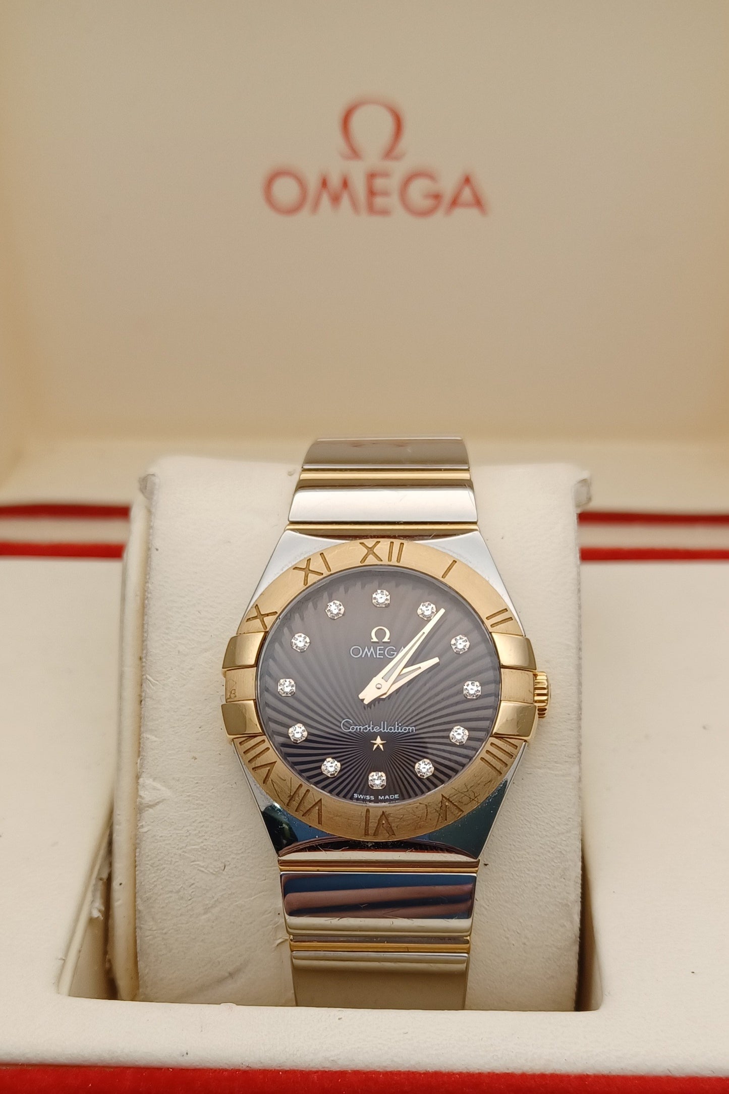 27mm Women's RG and Steel Omega Constellation Watch