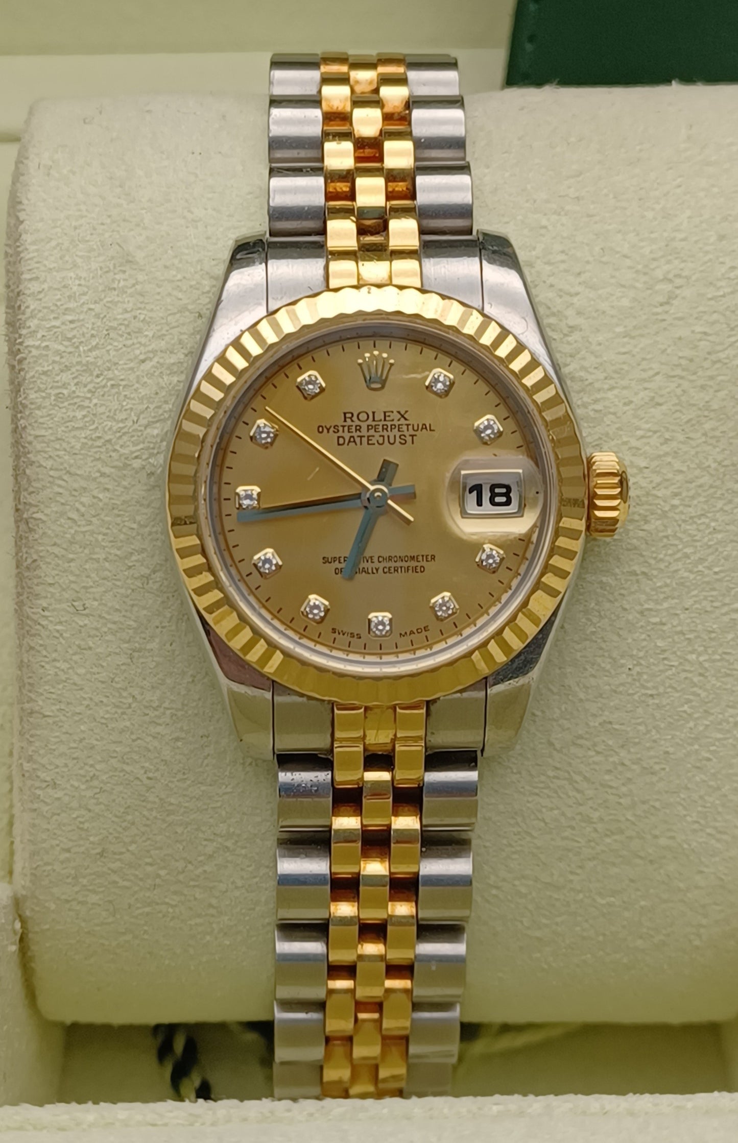 26mm 2009 Women's 18ct YG and Stainless Steel Rolex Datejust Watch