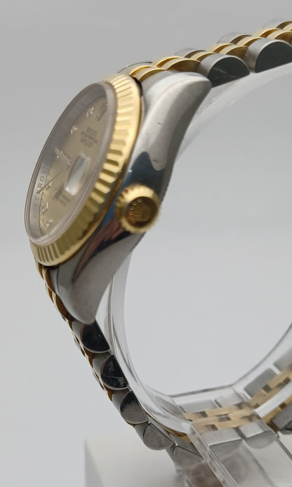 26mm 2009 Women's 18ct YG and Stainless Steel Rolex Datejust Watch