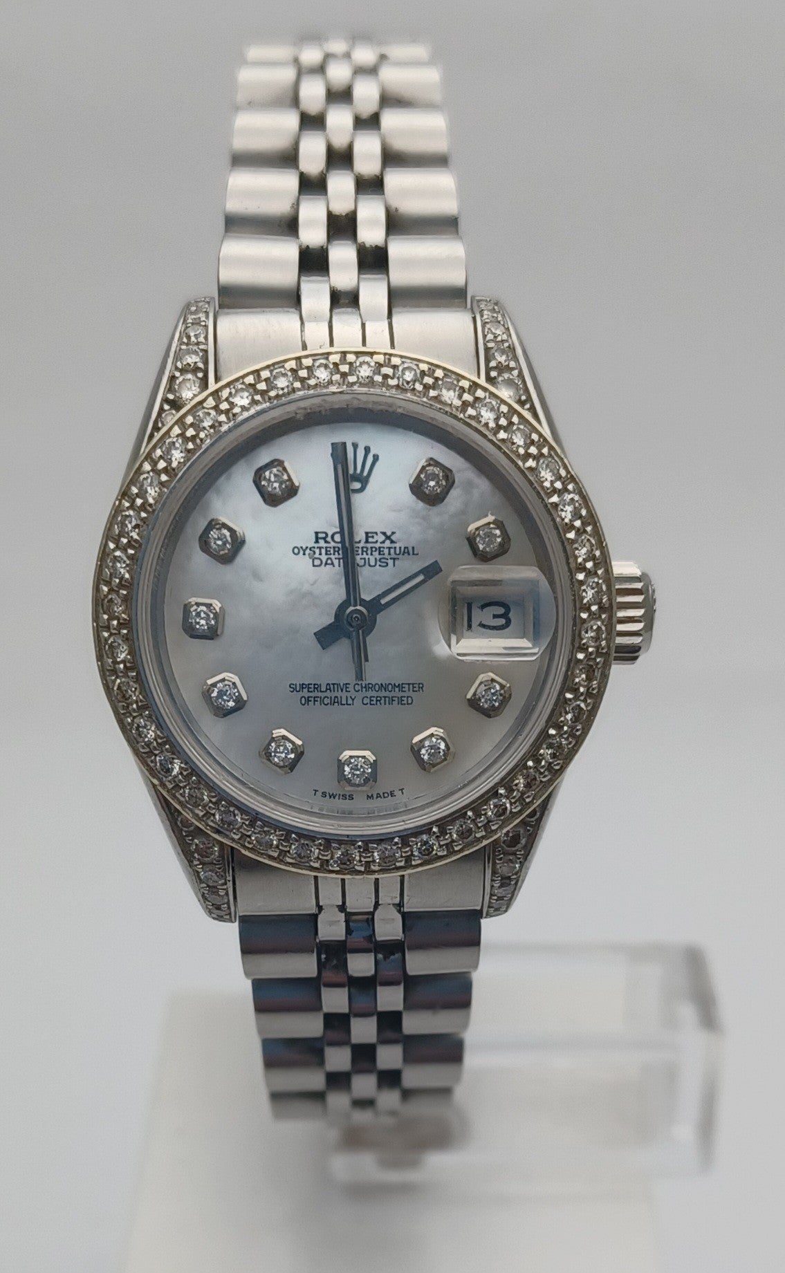 26mm 2012 Women's Diamond Set Rolex Datejust Watch