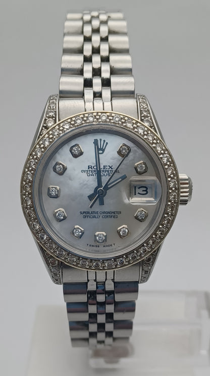 26mm 2012 Women's Diamond Set Rolex Datejust Watch