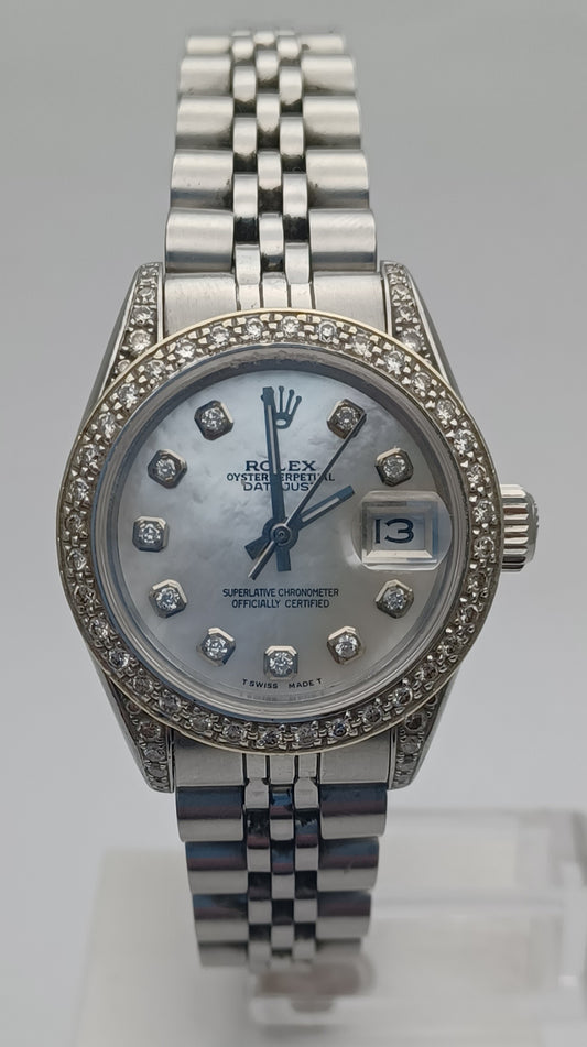 26mm 2012 Women's Diamond Set Rolex Datejust Watch