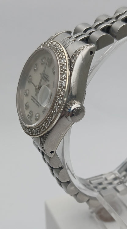 26mm 2012 Women's Diamond Set Rolex Datejust Watch