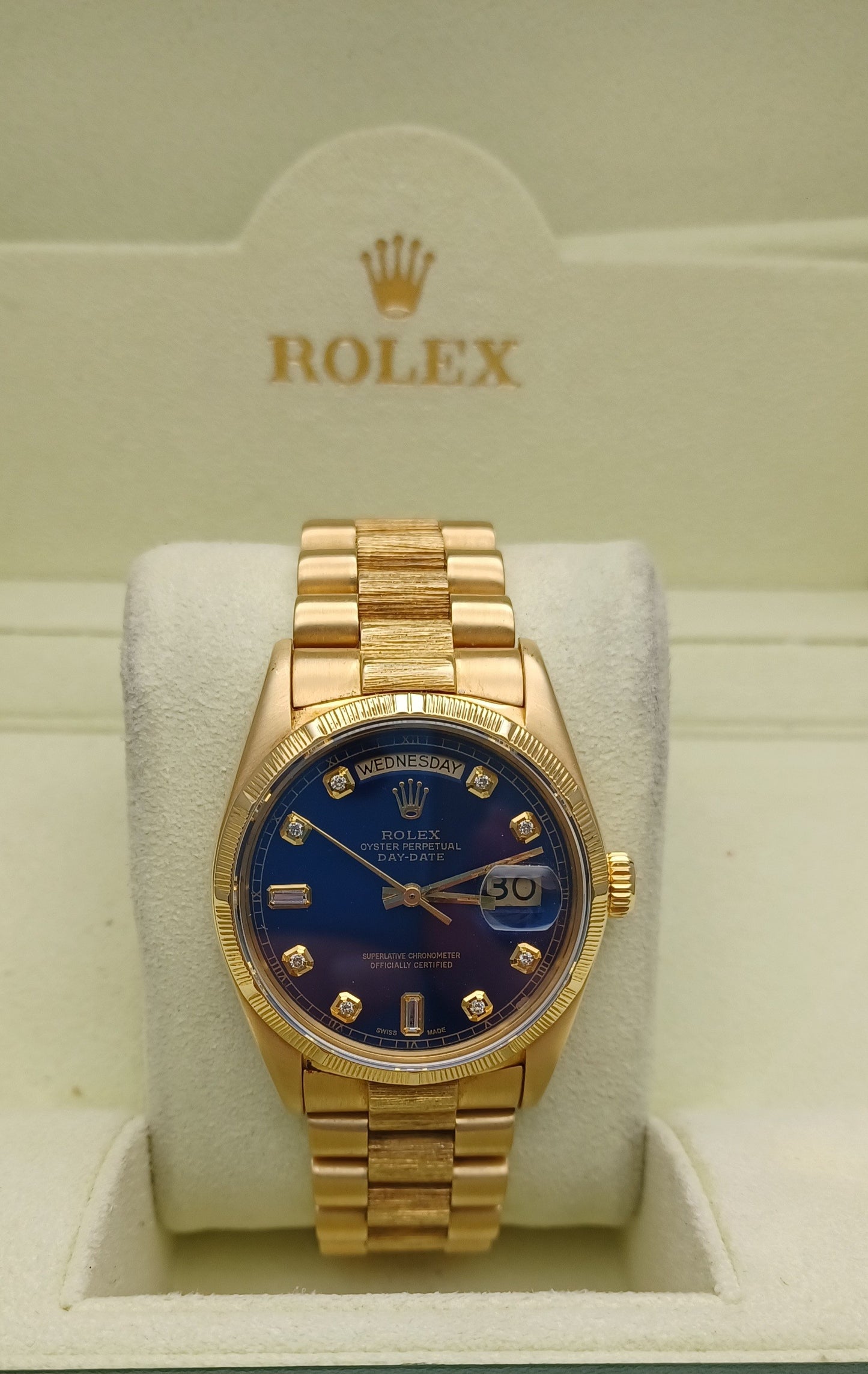 39mm 1987 Men’s 18ct YG Rolex Day Date Watch