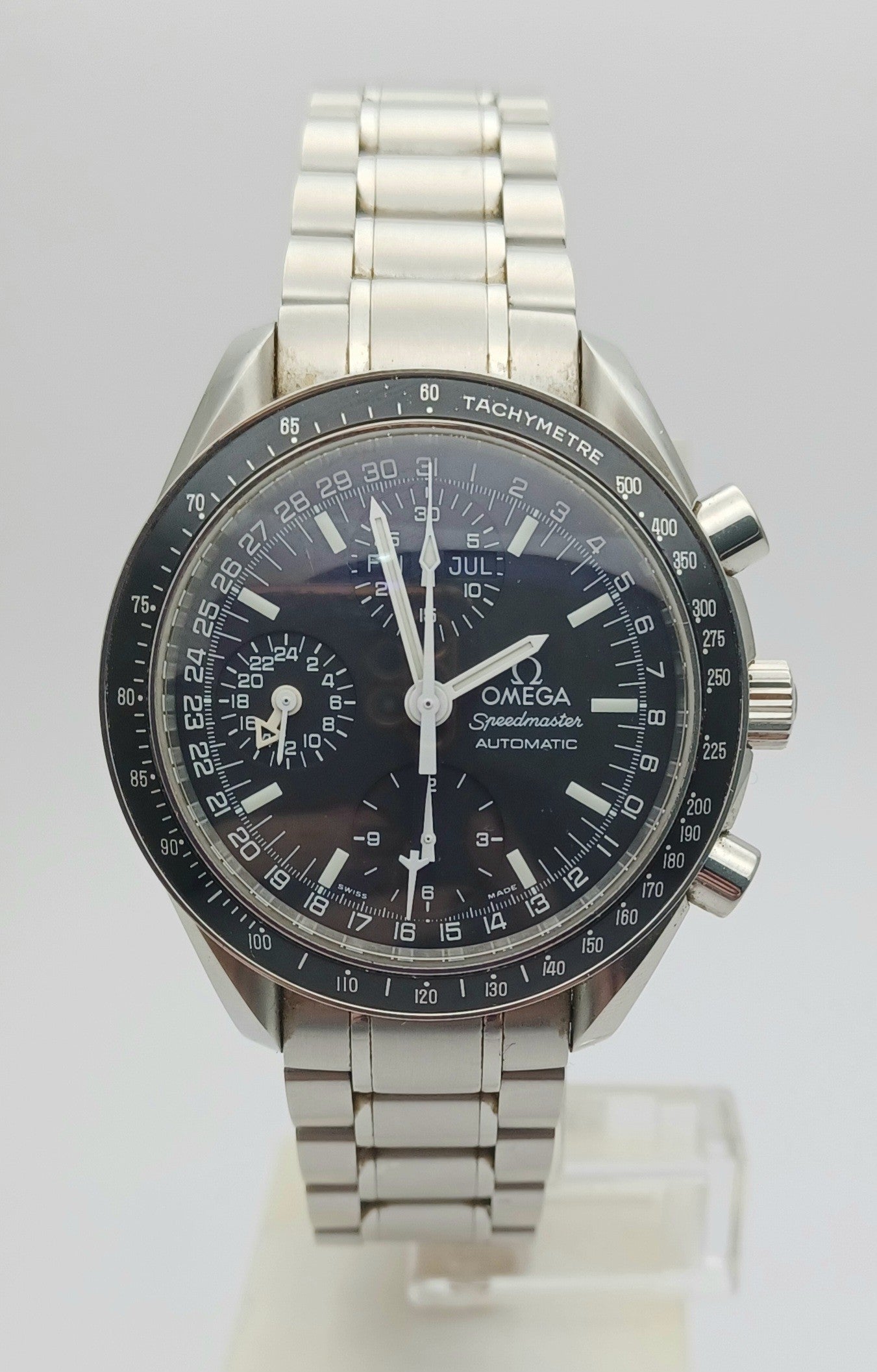 39mm 1999 Men’s Omega Speedmaster Day Date Watch
