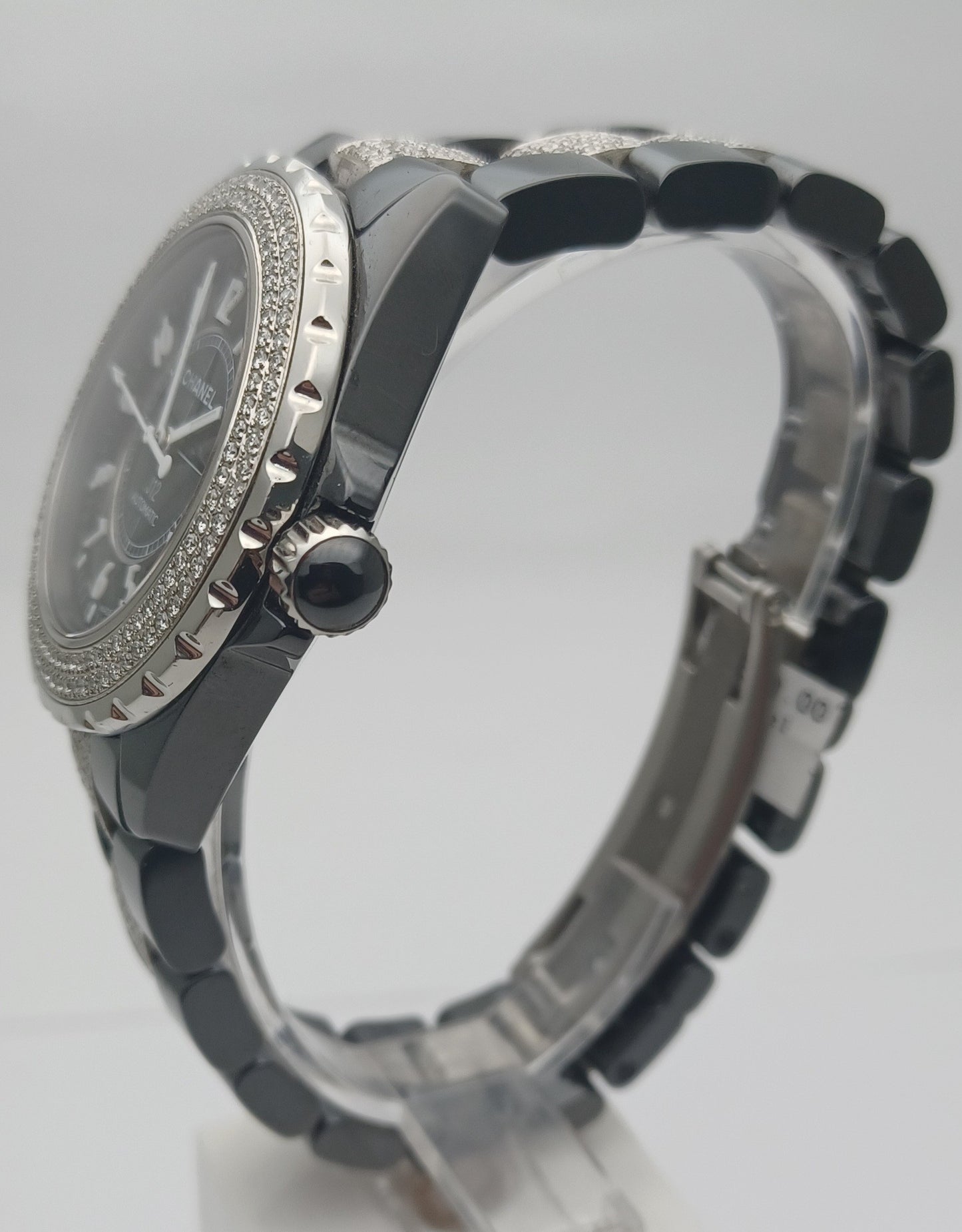 38mm Women's Chanel J12 Ceramic and Diamond Watch